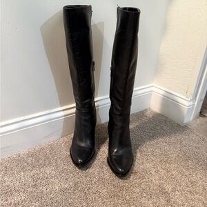 Vince Camuto Parnela Black Knee-High Women's Boots